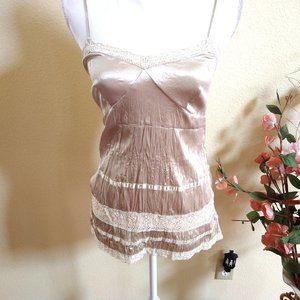 NWOT- Gold Lace Camisole